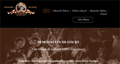 Desktop Screenshot of demoiselles-mi-sticks.com